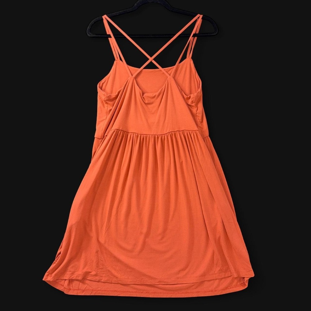 Old Navy Rust Red Strappy Swing Dress – Size Large - Picture 4 of 7